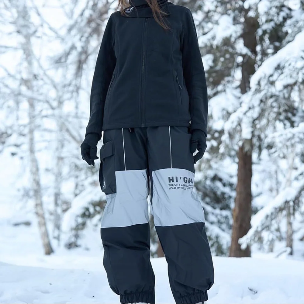 Pants snowboarding snow pants waterproof Windproof hiking winter warm reflective - Picture 1 of 3